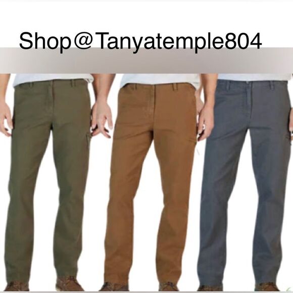 Weatherproof Vintage Men’s Flex Utility Pant Bundle Green Brown Gray #18 - Picture 2 of 15